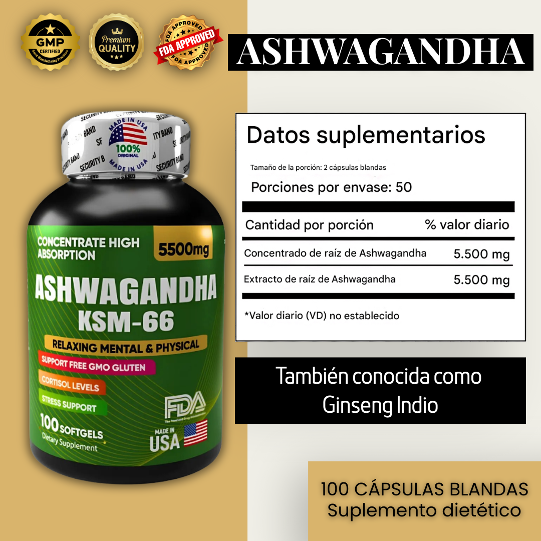 Ashwagandha KSM66 combo x 2 und